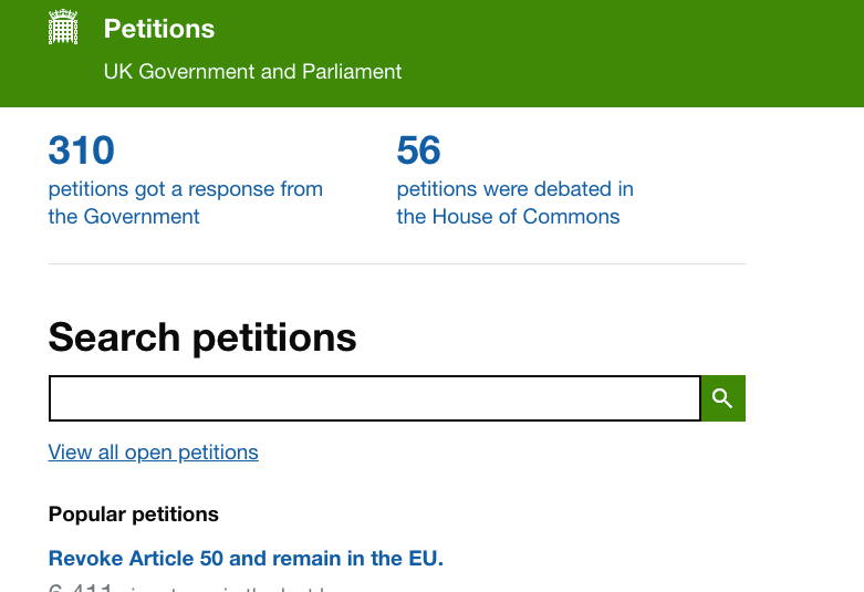 A quick look at UK petitions data in Python